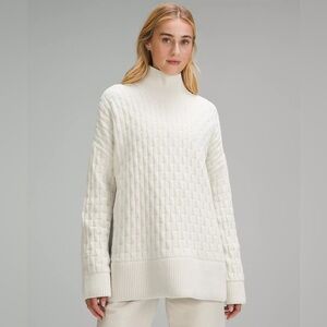 Lululemon Cable-knit Relaxed-fit Sweater Women’s Size Small